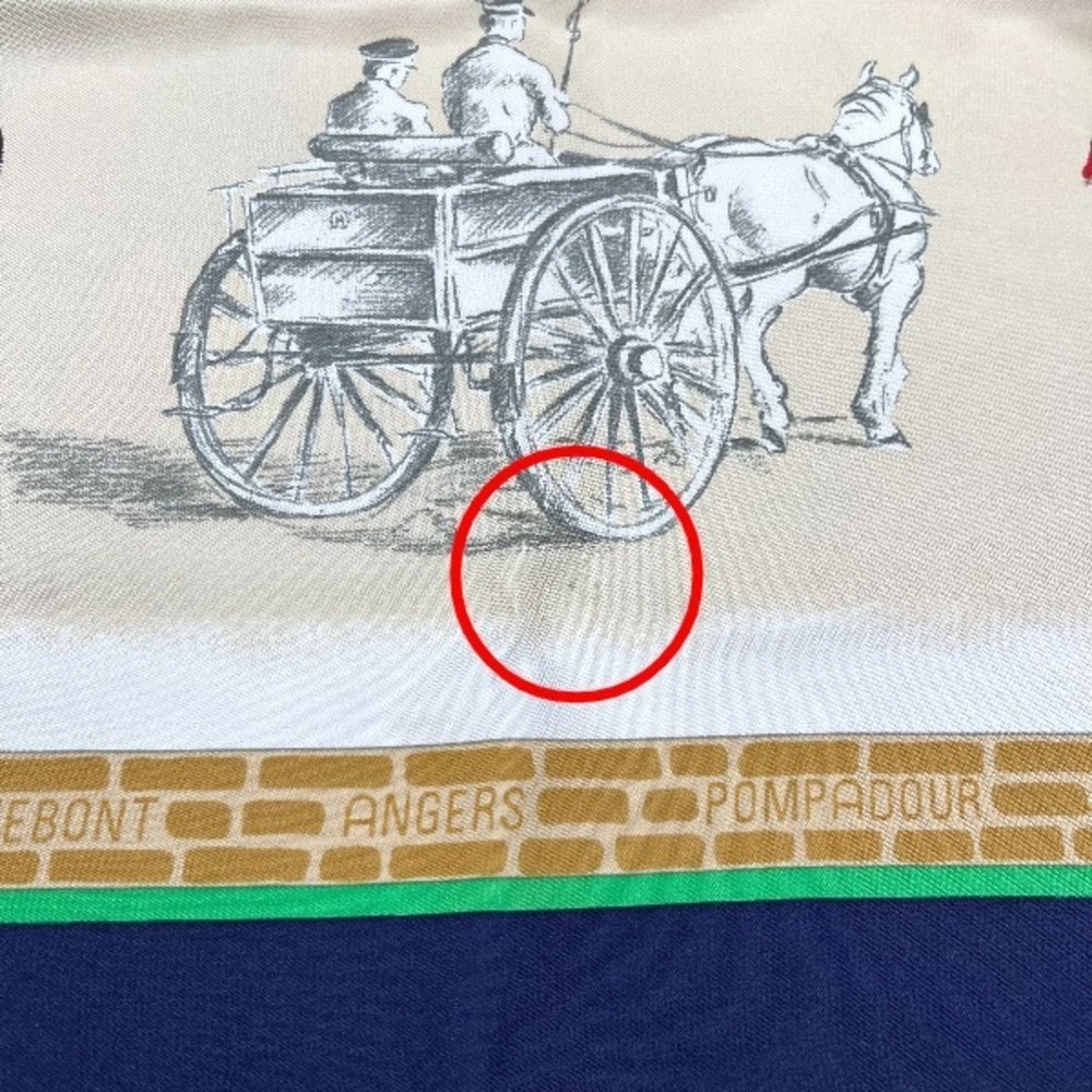 HERMES Authentic Blue Scarf - Picture 8 of 9